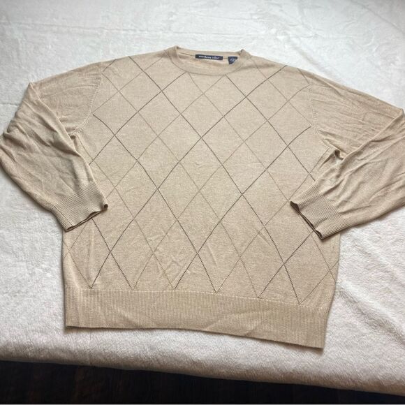 Northern Isles Crew Neck Long Sleeve Silk Blend Sweater Size Large - Picture 1 of 8
